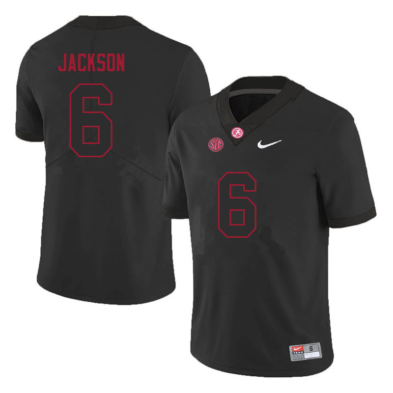 Men #6 Khyree Jackson Alabama Crimson Tide College Football Jerseys Sale-Black